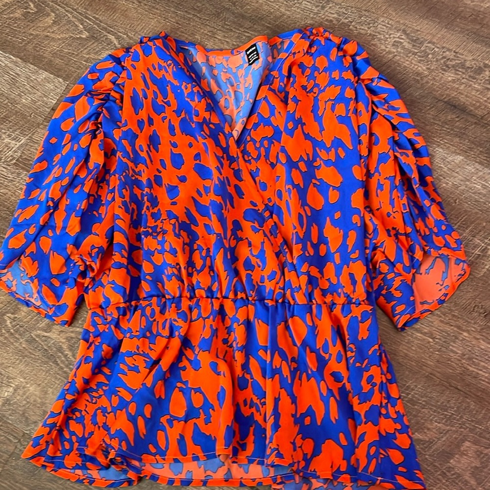 Printed colorful blouse